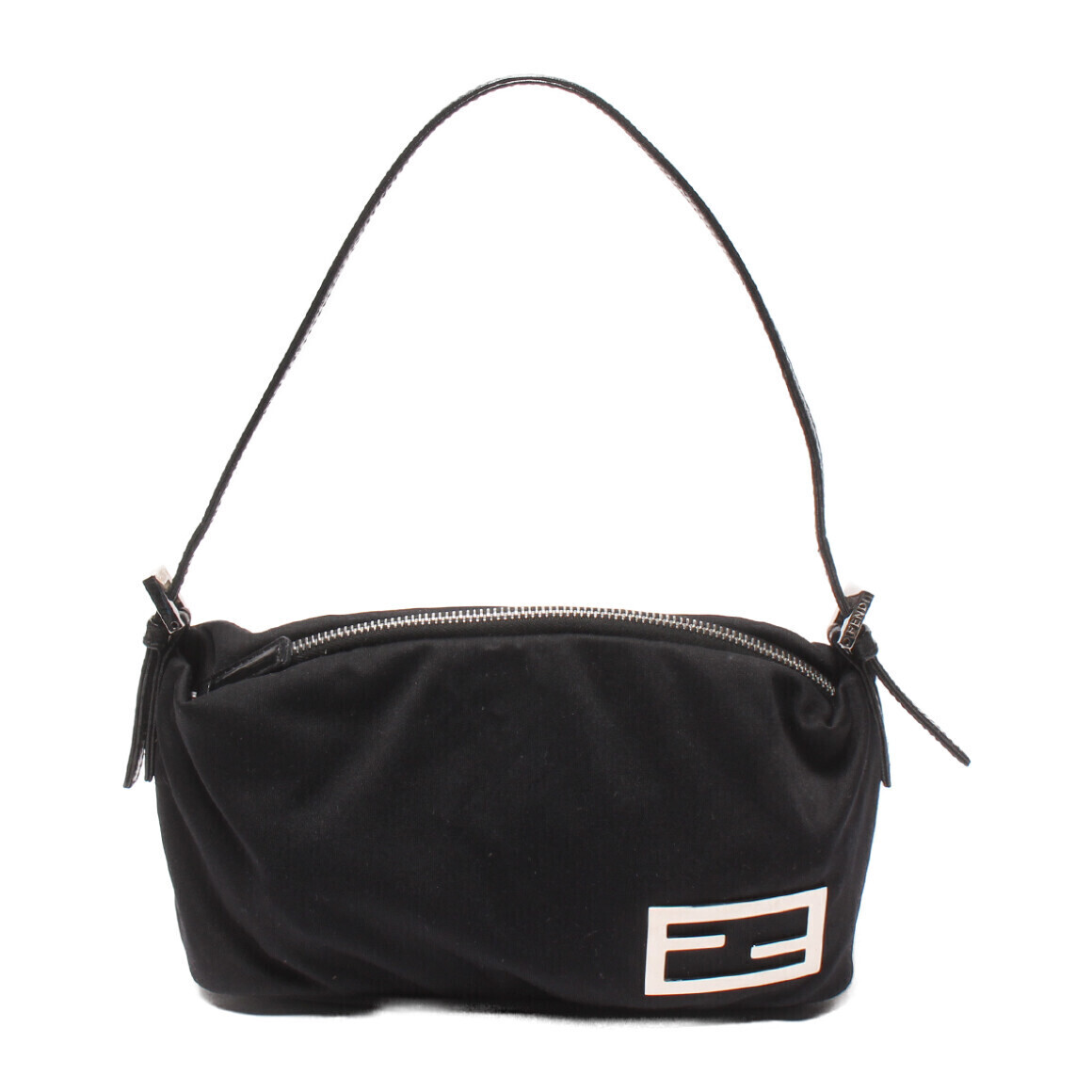 Fendi Neoprene Baguette Shoulder Bag Black Neoprene